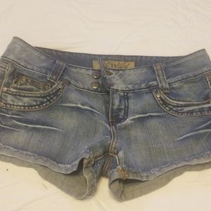 Hint H Lowrise Jean Mini Shorts Size 7